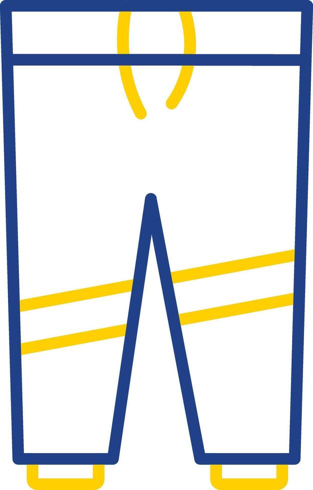 Trousers Line Two Colour Icon Design vector