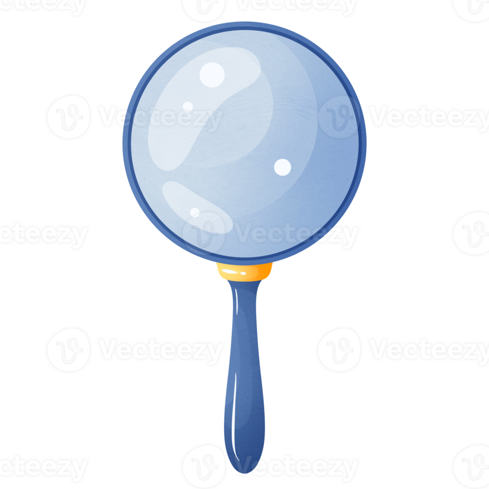 Magnifying glass with lens png