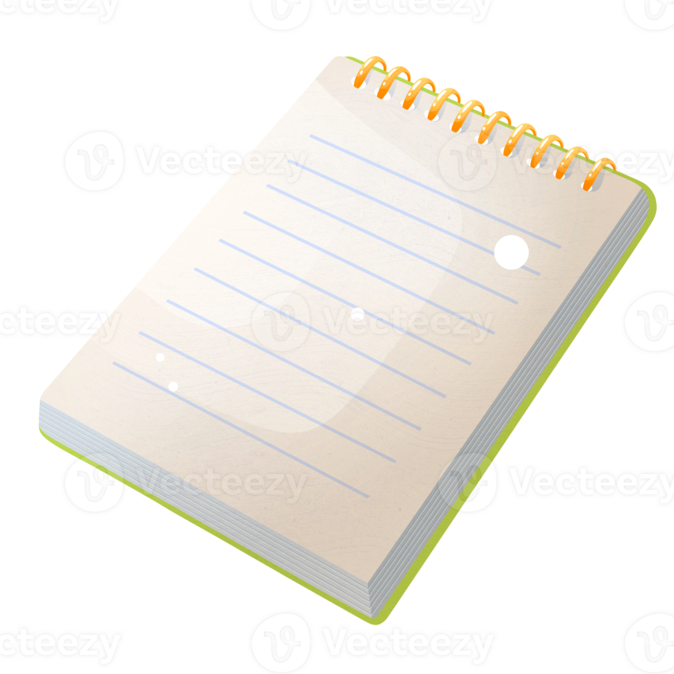 Empty notepad for writing png