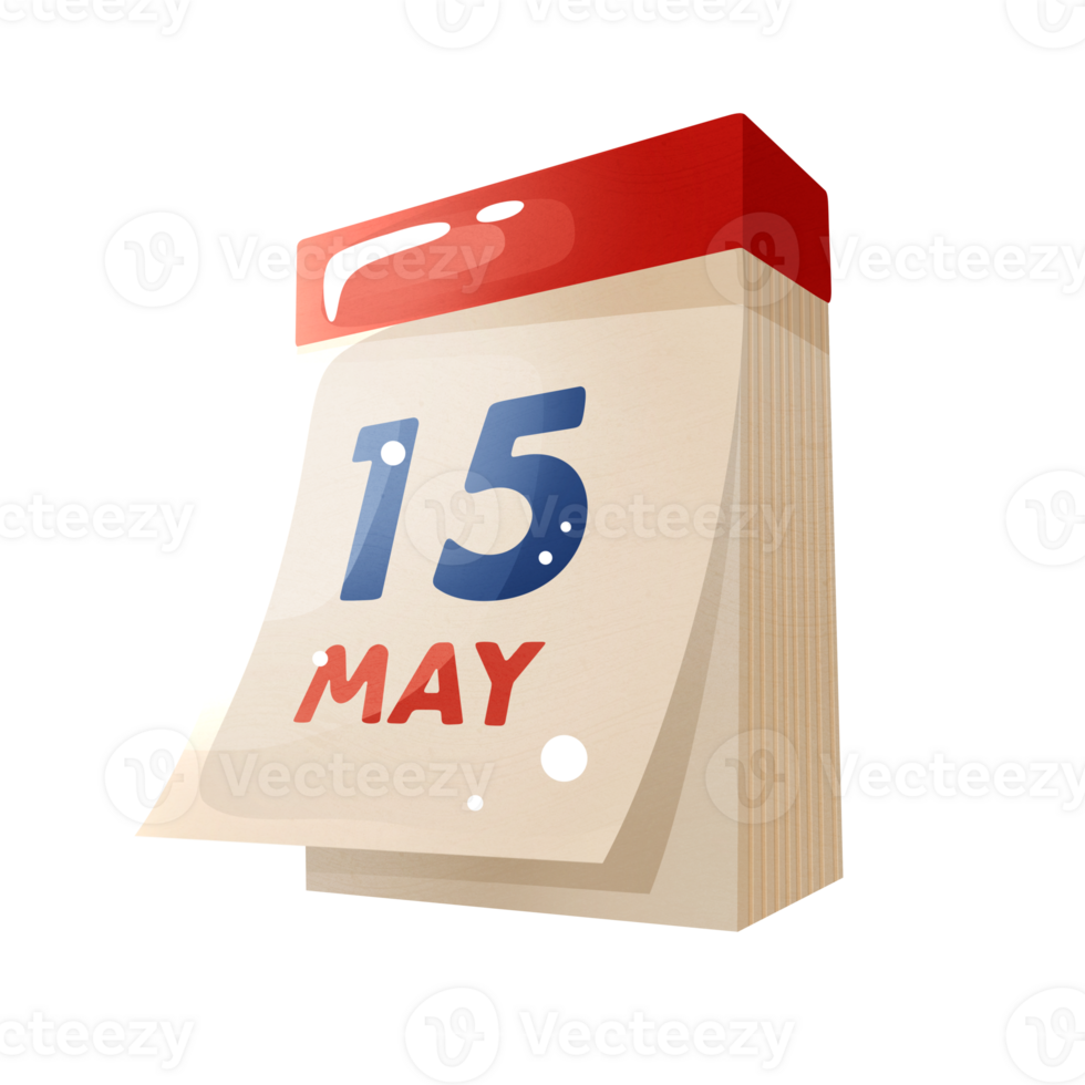 Daily paper calendar for office png