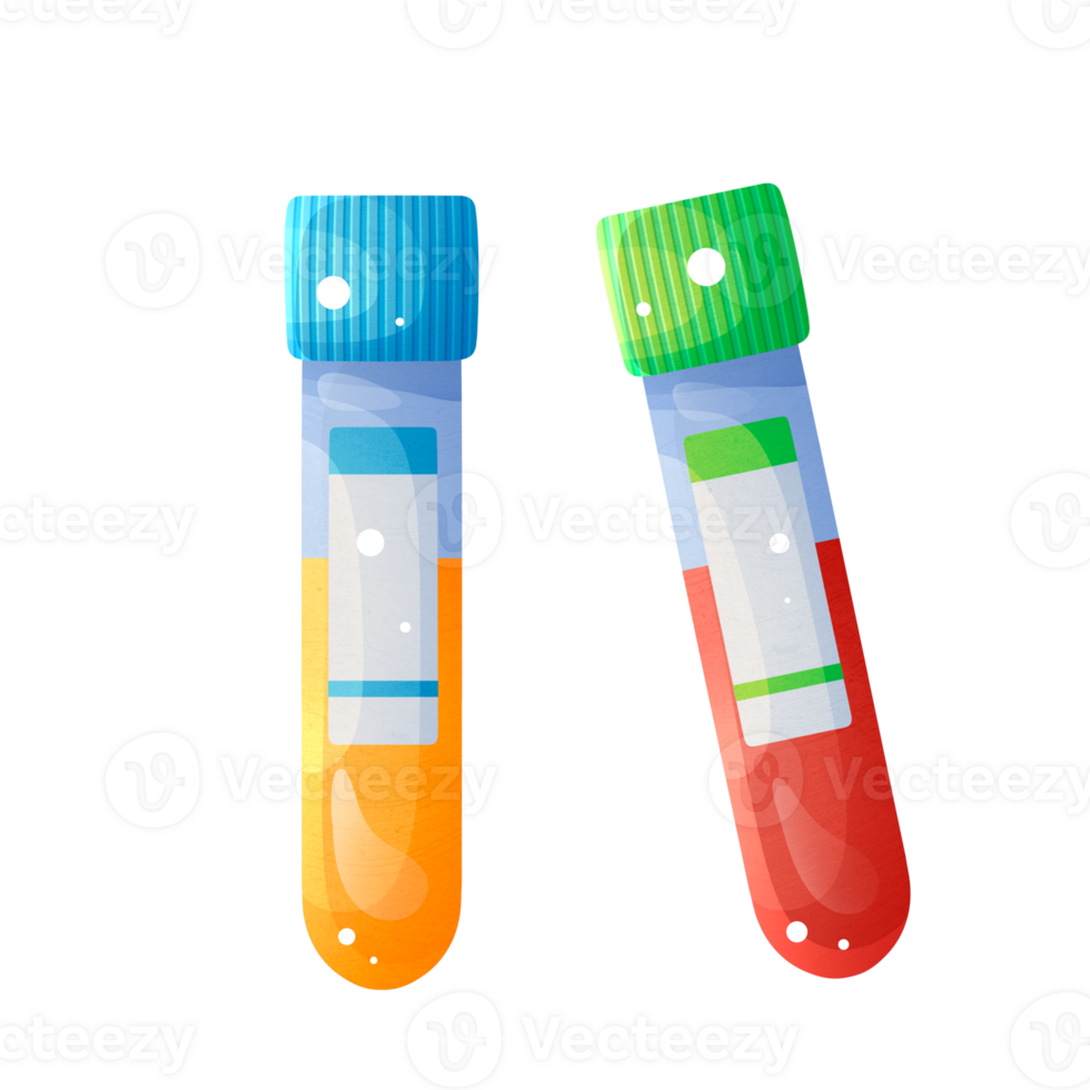 Test tubes with samples for lab analysis png