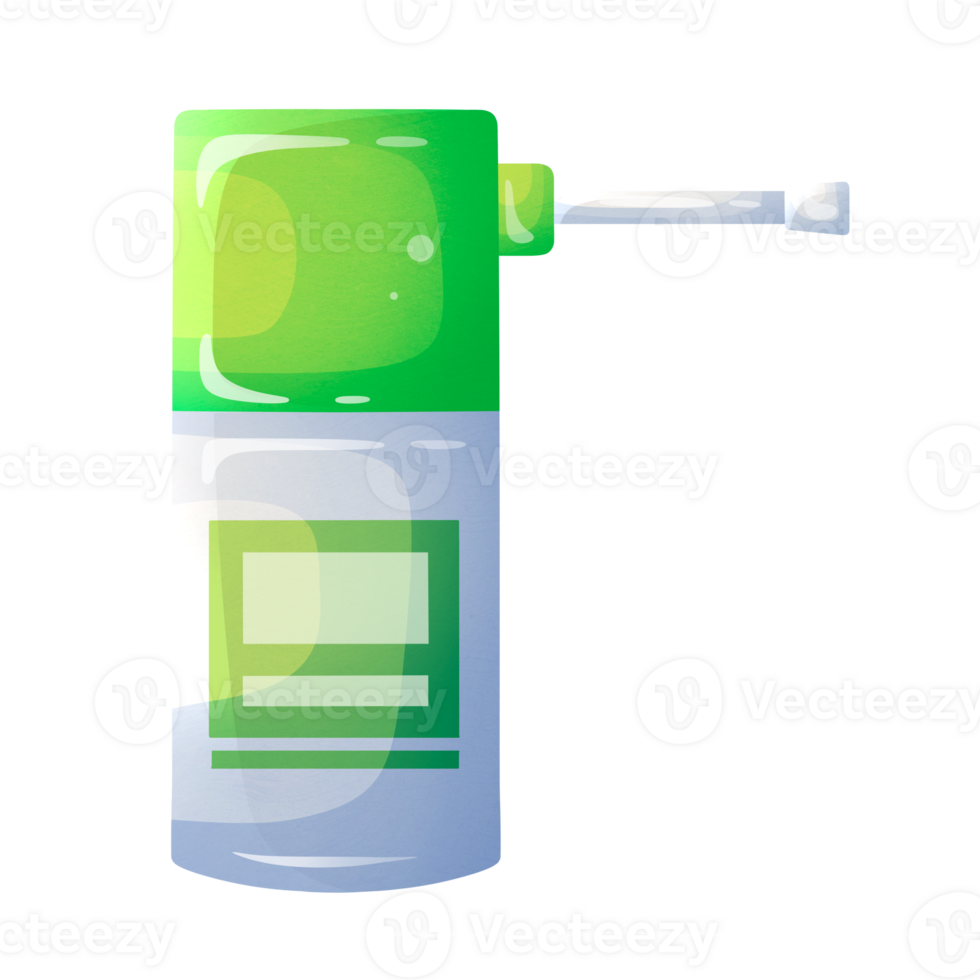 Bottle of throat spray png