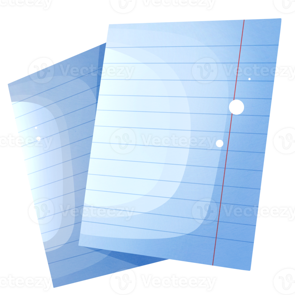 Empty sheets from notepad png