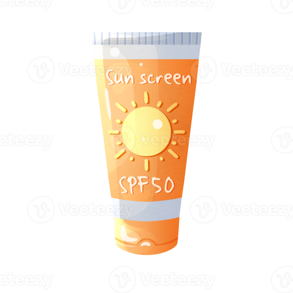 Sunscreen for getting rid of burns and protecting skin when going to beach while relaxing at sea png