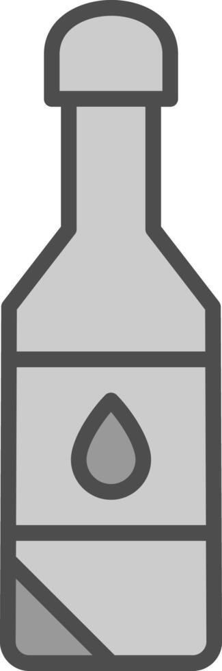 Cooking Oil Line Filled Greyscale Icon Design vector