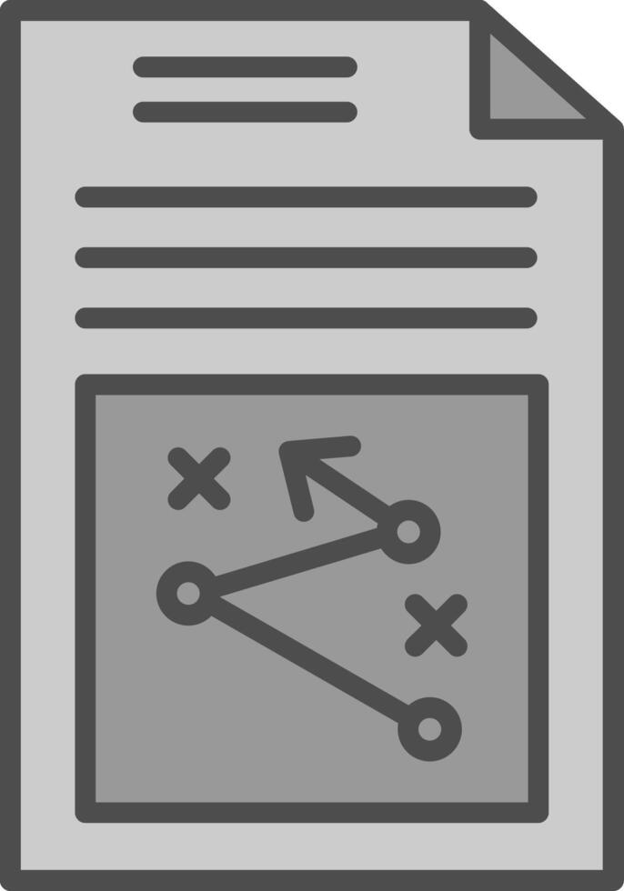 Business Strategy Line Filled Greyscale Icon Design vector