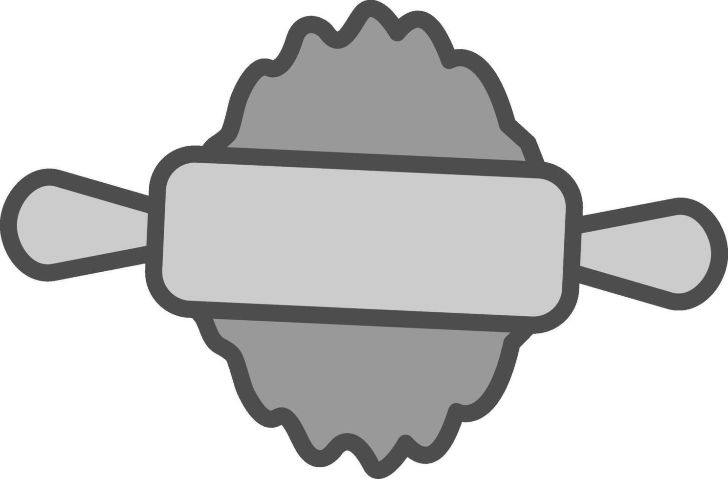 Tortilla Pin Line Filled Greyscale Icon Design vector