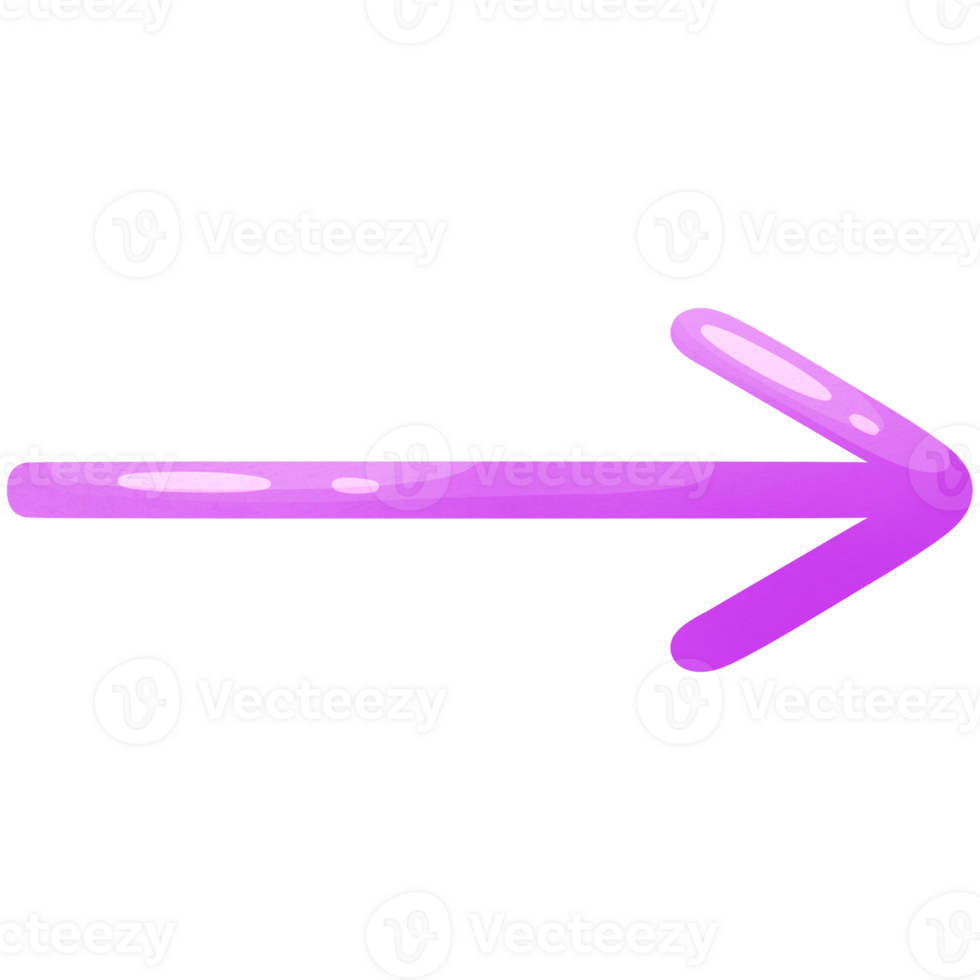 Arrow right. Minimalistic direction icon. Pointer for website. Interface element purple colors. png