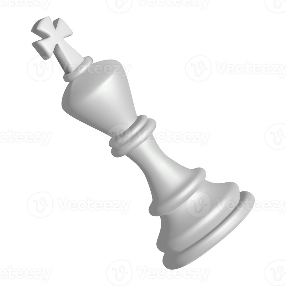 White king figure is for playing chess and developing intelligence or strategic thinking png