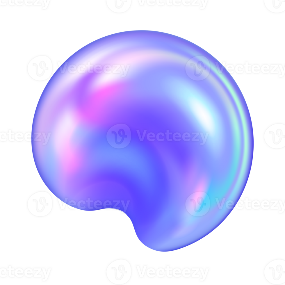 Abstract blue component for banner design. Shape to fill object background. Art fluent pearl. png