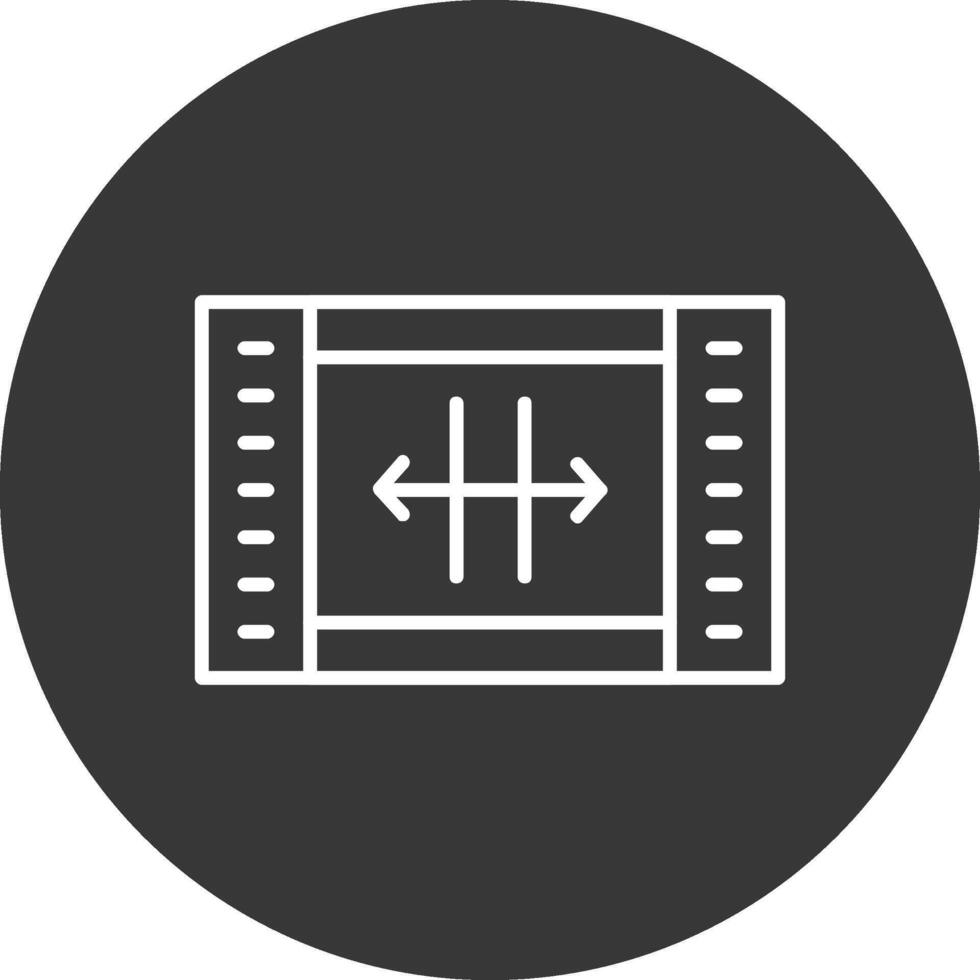 Resize Line Inverted Icon Design vector