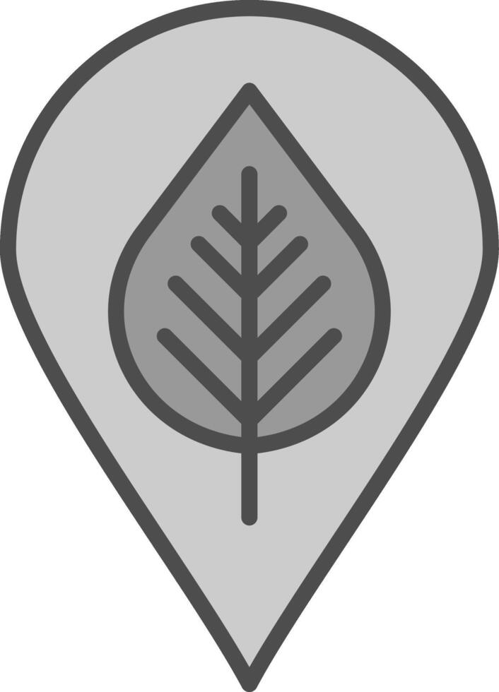 Locally Grown Line Filled Greyscale Icon Design vector