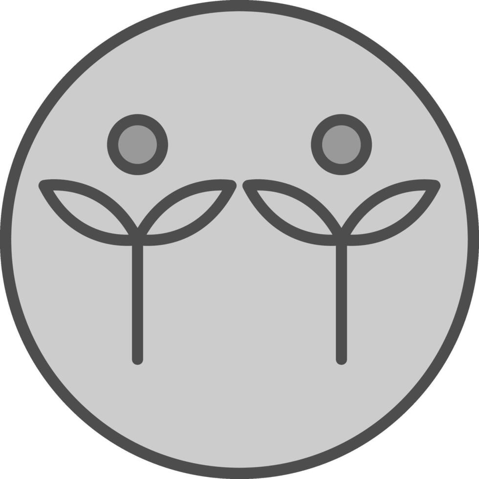 Organic Products Line Filled Greyscale Icon Design vector