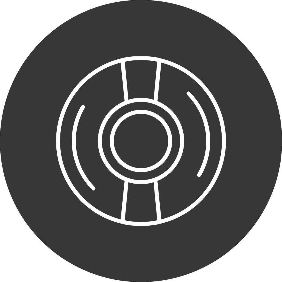 Cd Line Inverted Icon Design vector