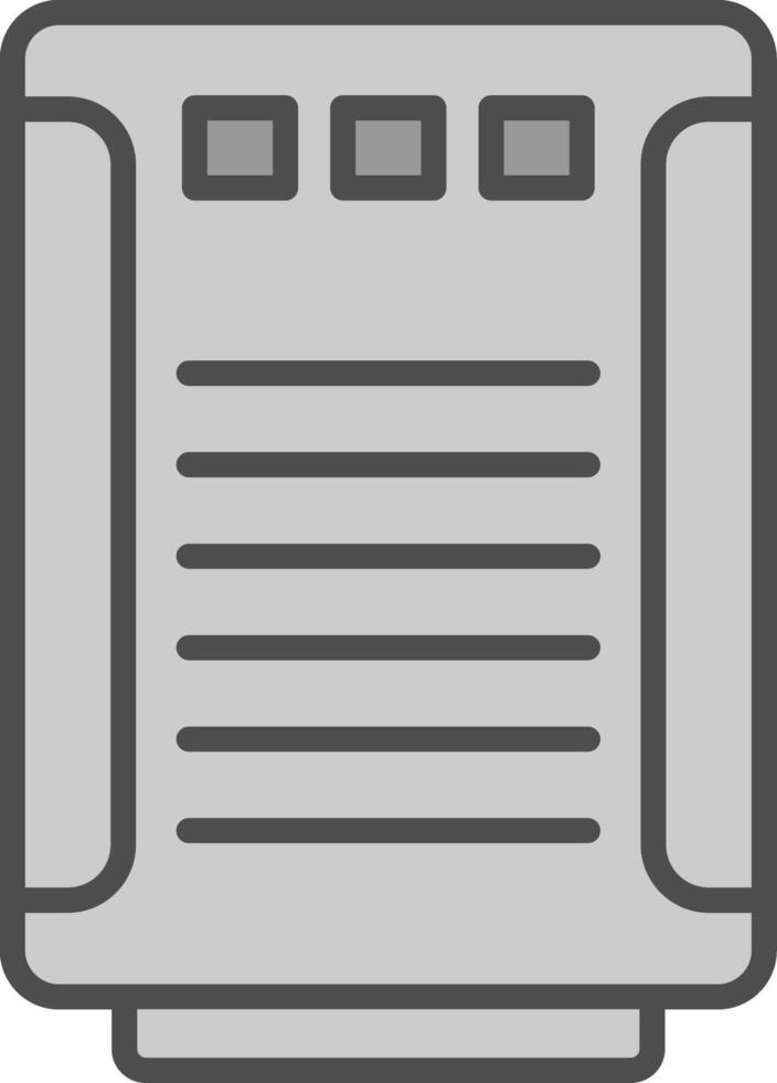 Air Purification Line Filled Greyscale Icon Design vector