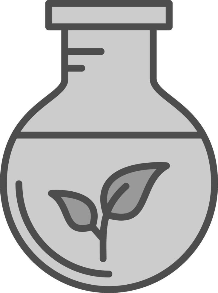 Green Chemistry Line Filled Greyscale Icon Design vector