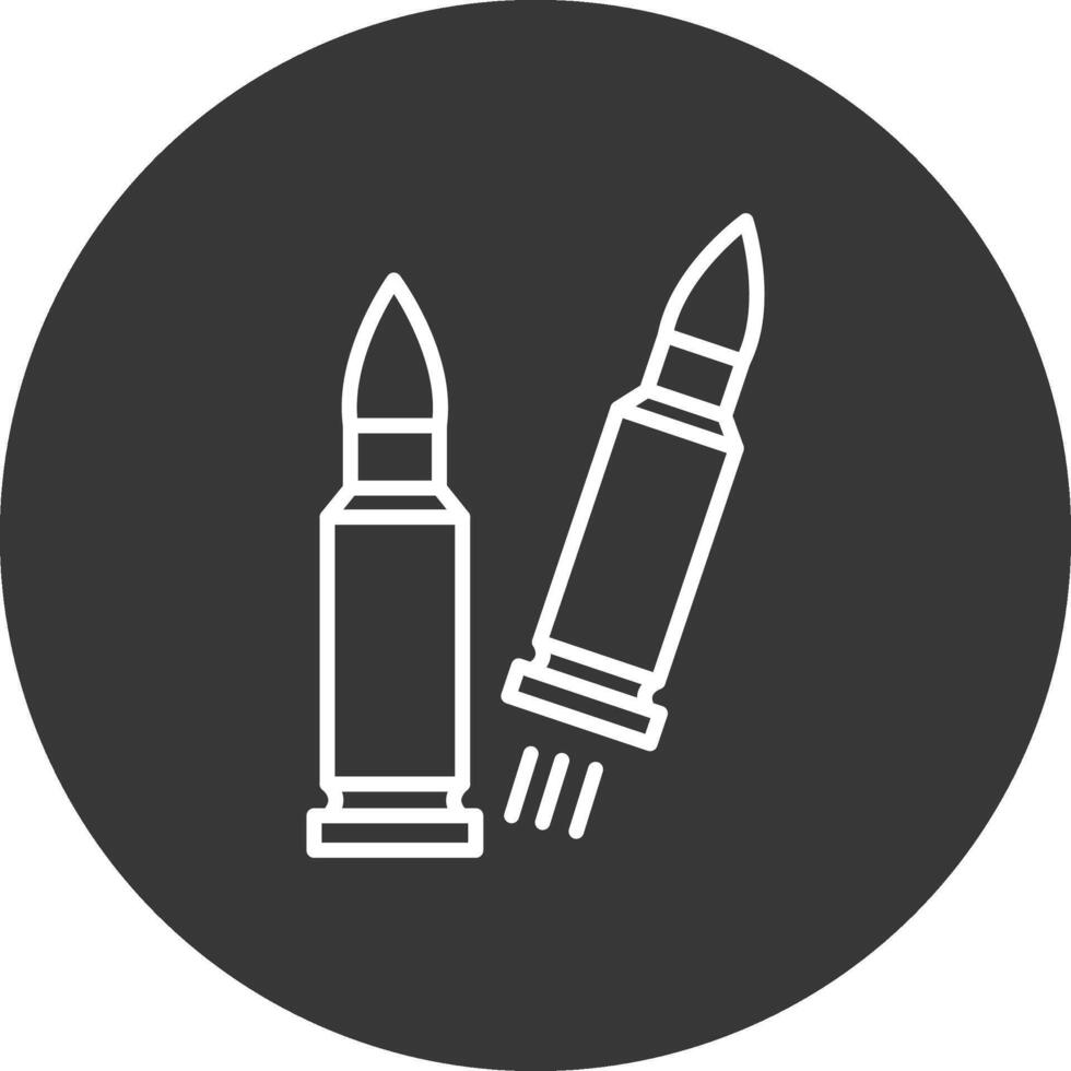 Bullet Line Inverted Icon Design vector