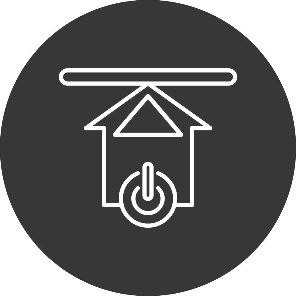Upload Line Inverted Icon Design vector