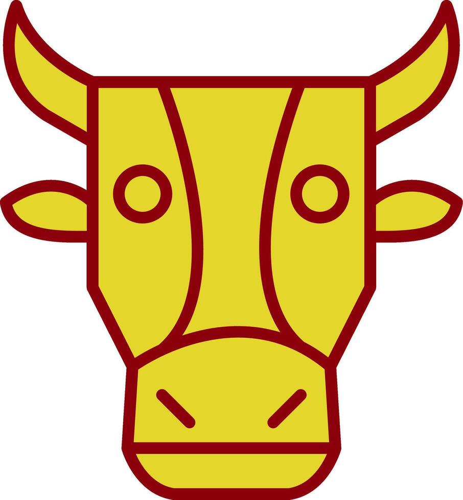 Cow Vintage Icon Design vector