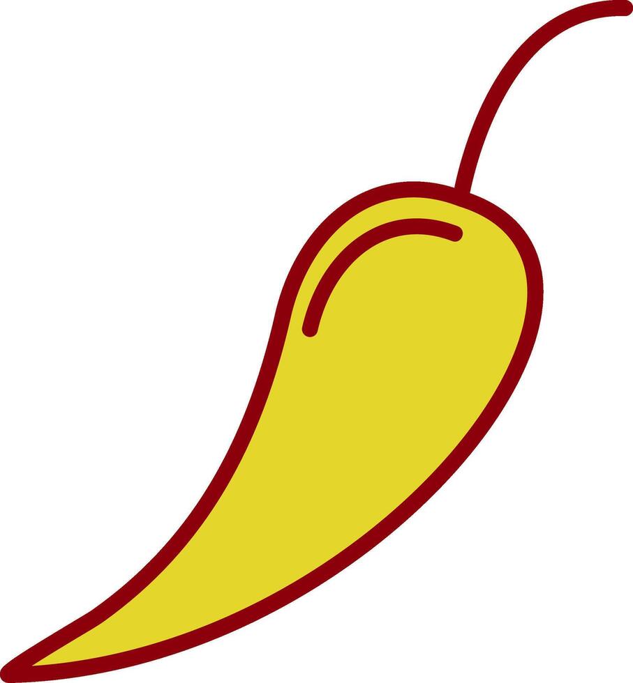 Chilli Vintage Icon Design vector