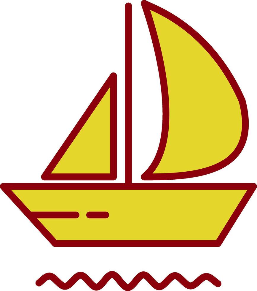 Yacht Vintage Icon Design vector