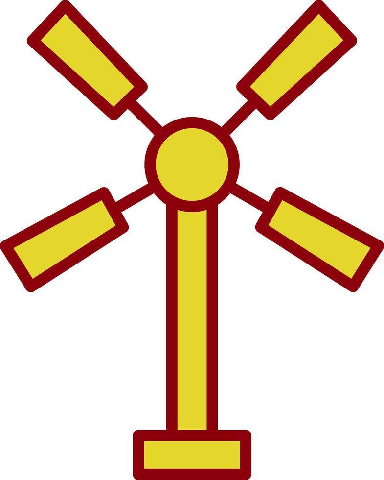 Windmill Vintage Icon Design vector