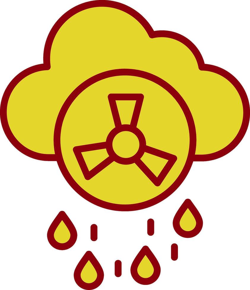 ácido lluvia Clásico icono diseño vector