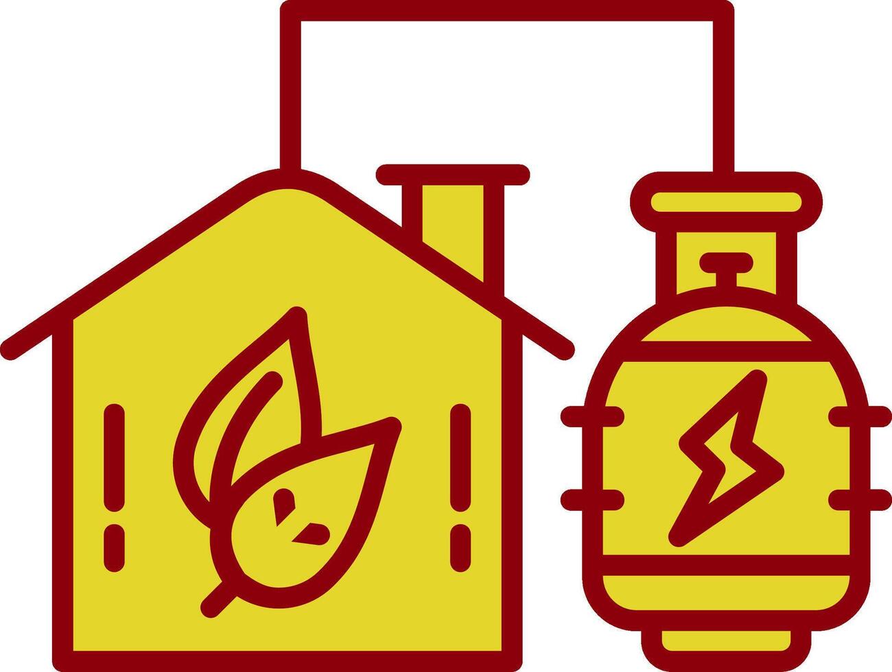 Biogas Energy Vintage Icon Design vector