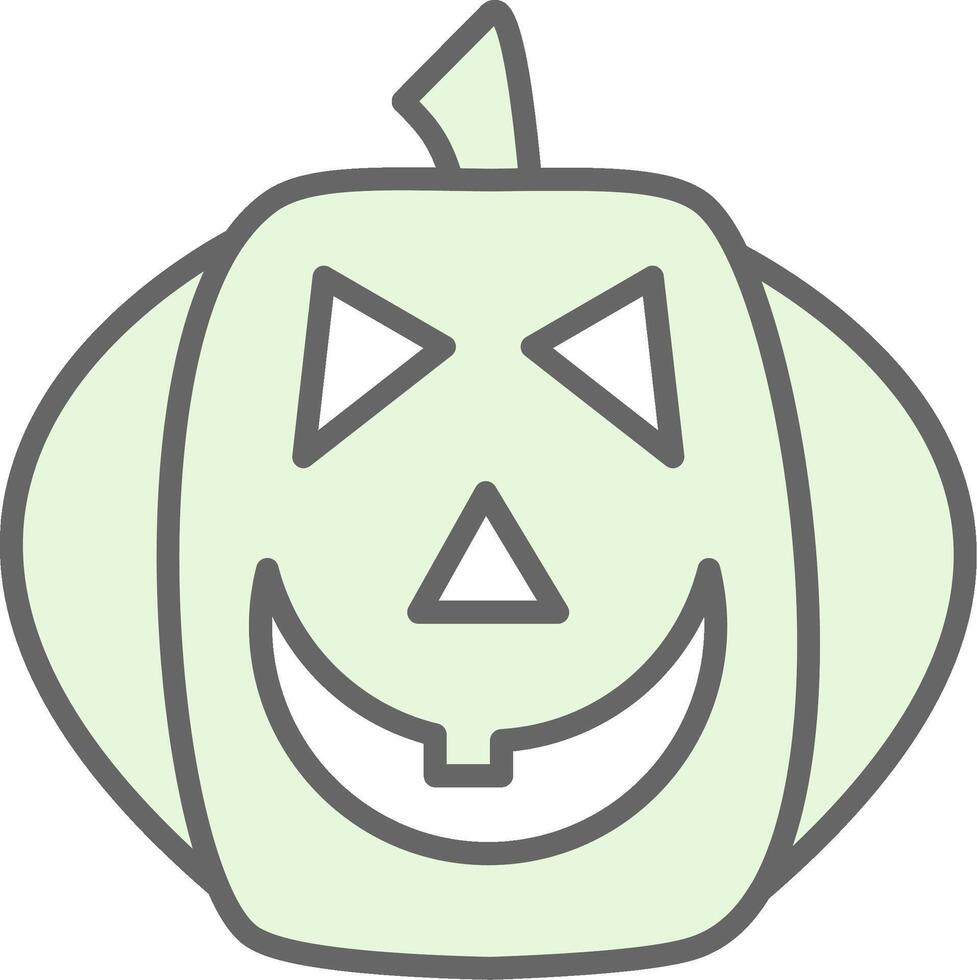 Halloween Pumpkin Fillay Icon Design vector