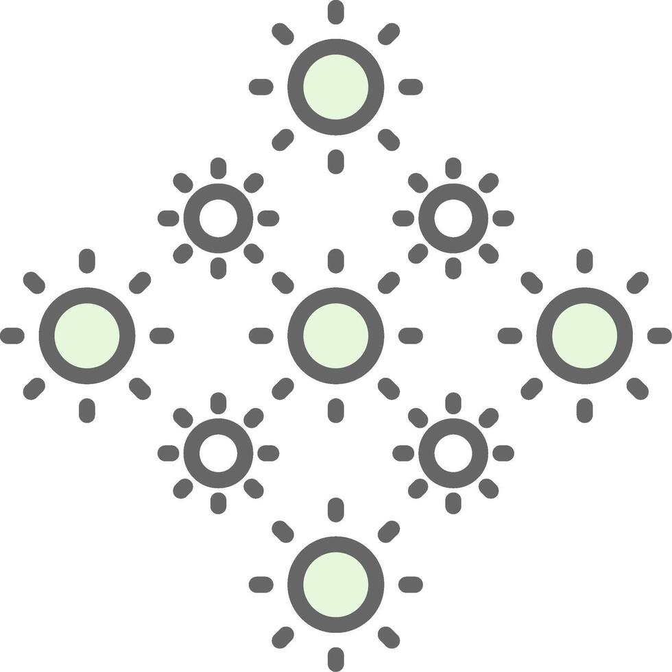 Lights Fillay Icon Design vector