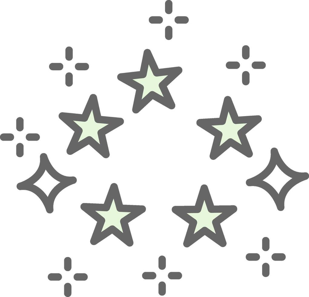 Stars Fillay Icon Design vector