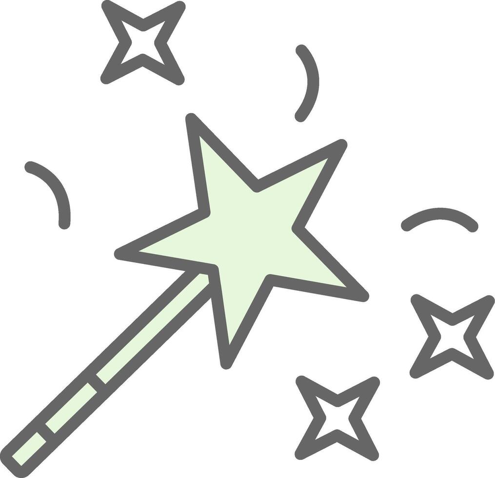 Magic Wand Fillay Icon Design vector