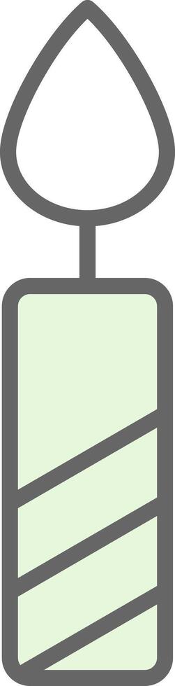 Candle Fillay Icon Design vector