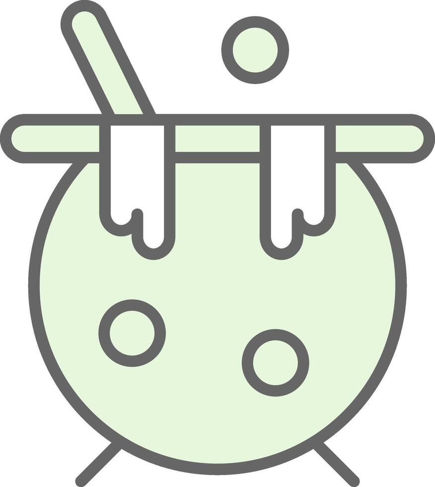 Cauldron Fillay Icon Design vector