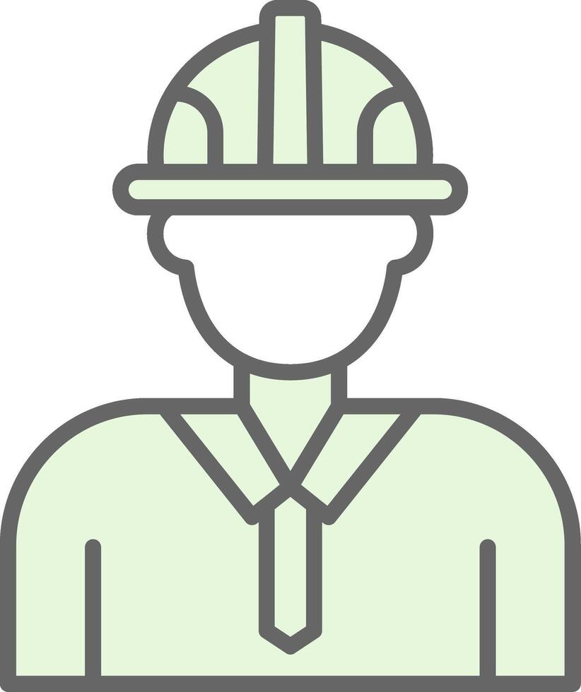 Engineer Fillay Icon Design vector