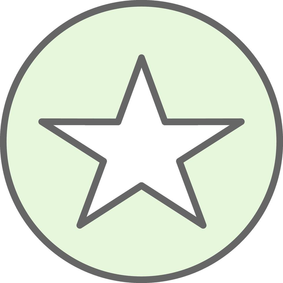 Star Fillay Icon Design vector