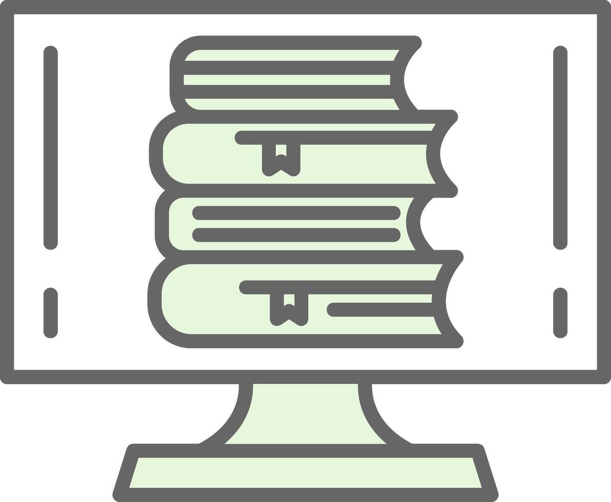 OnLine Circle Multi Circle Library Fillay Icon Design vector