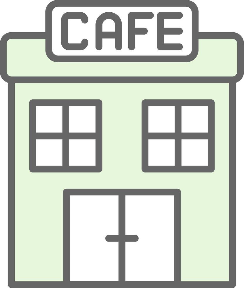 Cafe Fillay Icon Design vector