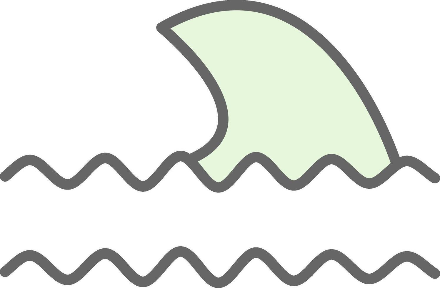 Ocean Waves Fillay Icon Design vector