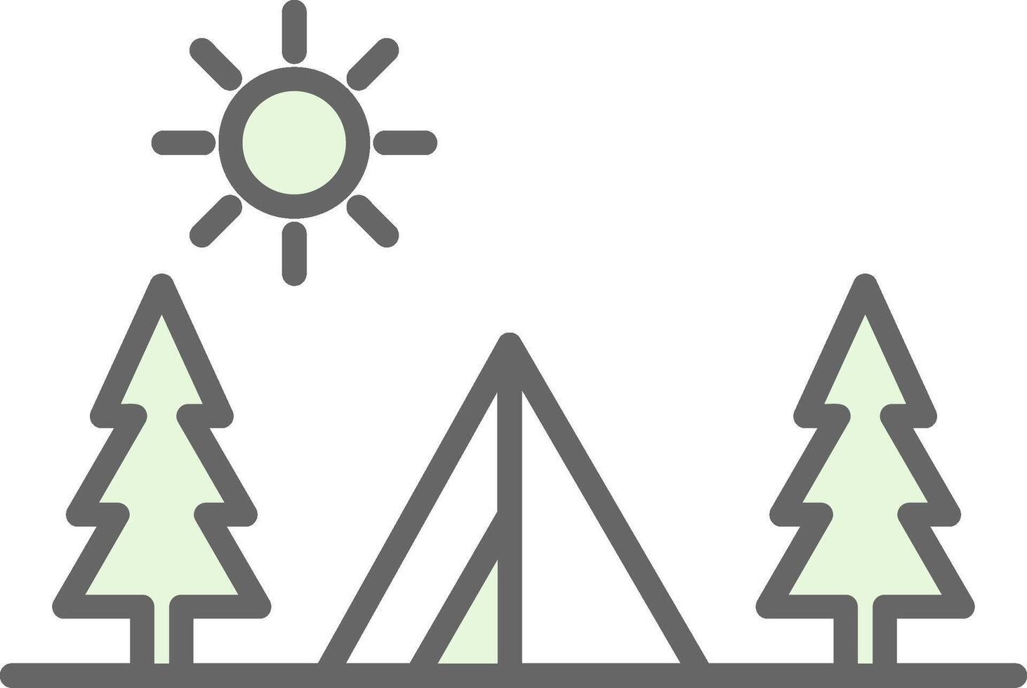 Camping Fillay Icon Design vector