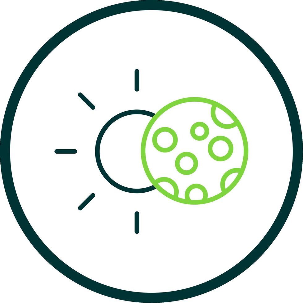 Eclipse Line Circle Icon Design vector