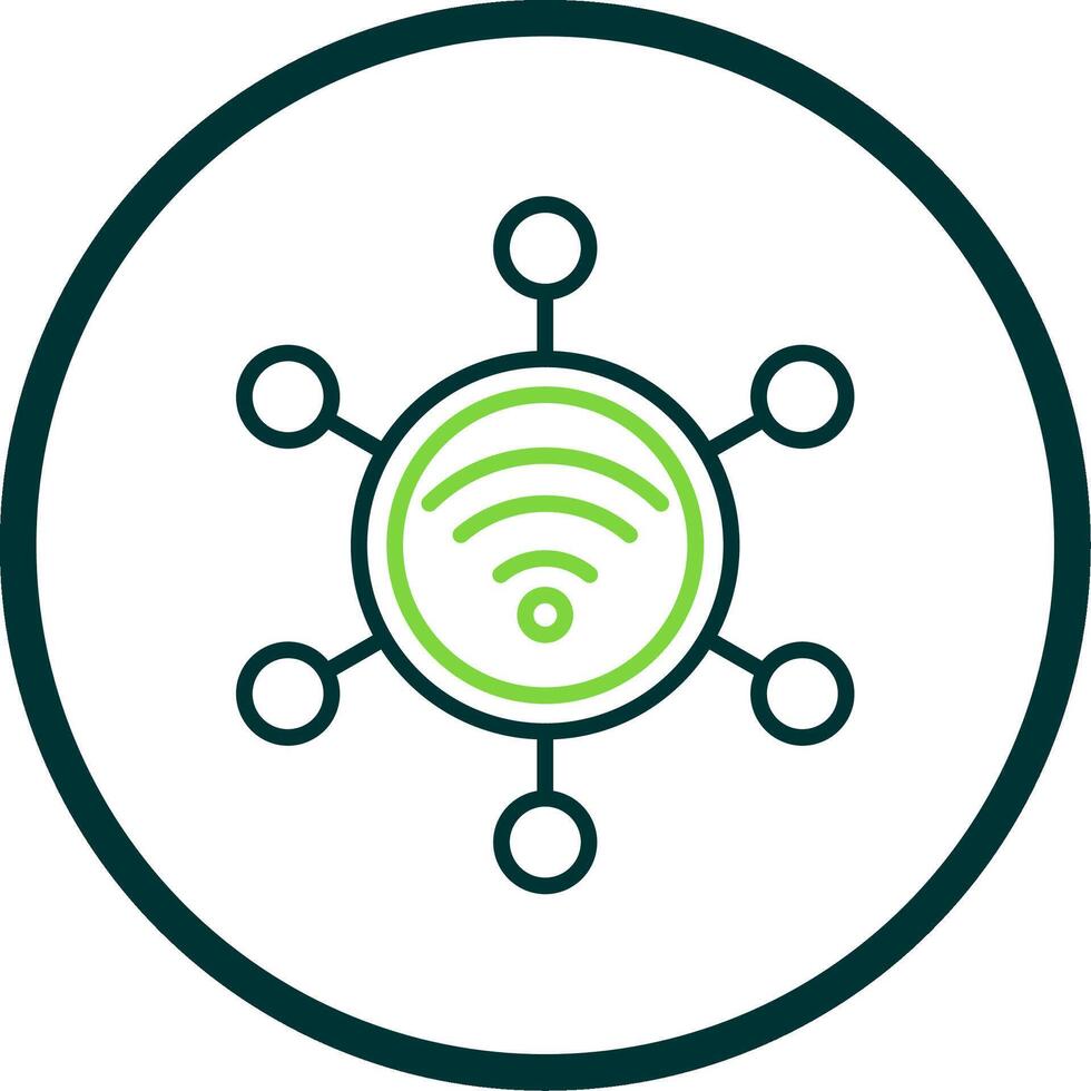 Connection Line Circle Icon Design vector