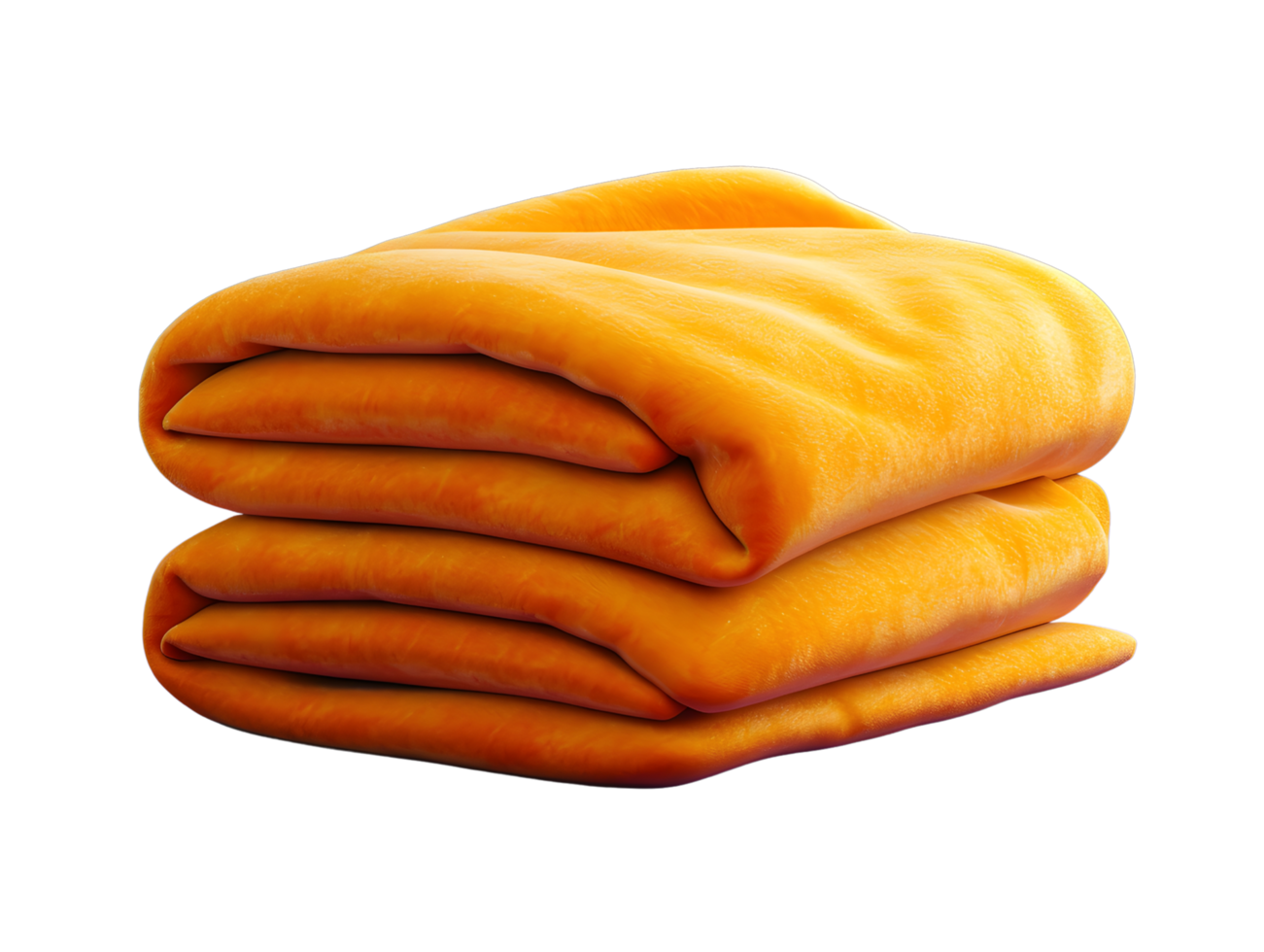 pile of orange blankets, 3d illustration element png