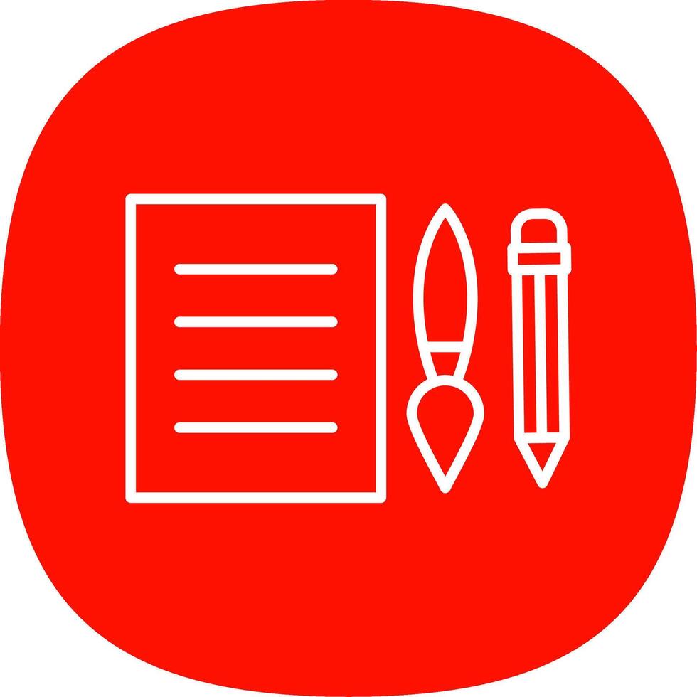 Edit Tools Line Curve Icon Design vector