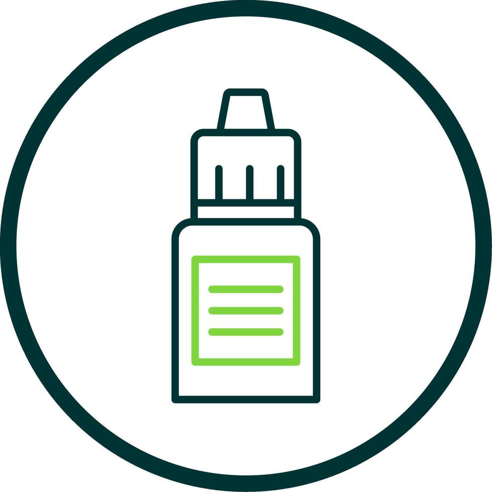 Serum Line Circle Icon Design vector