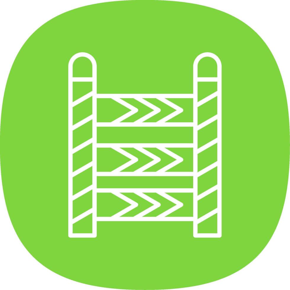 Police Line Curve Multi Circle Line Curve Icon Design vector