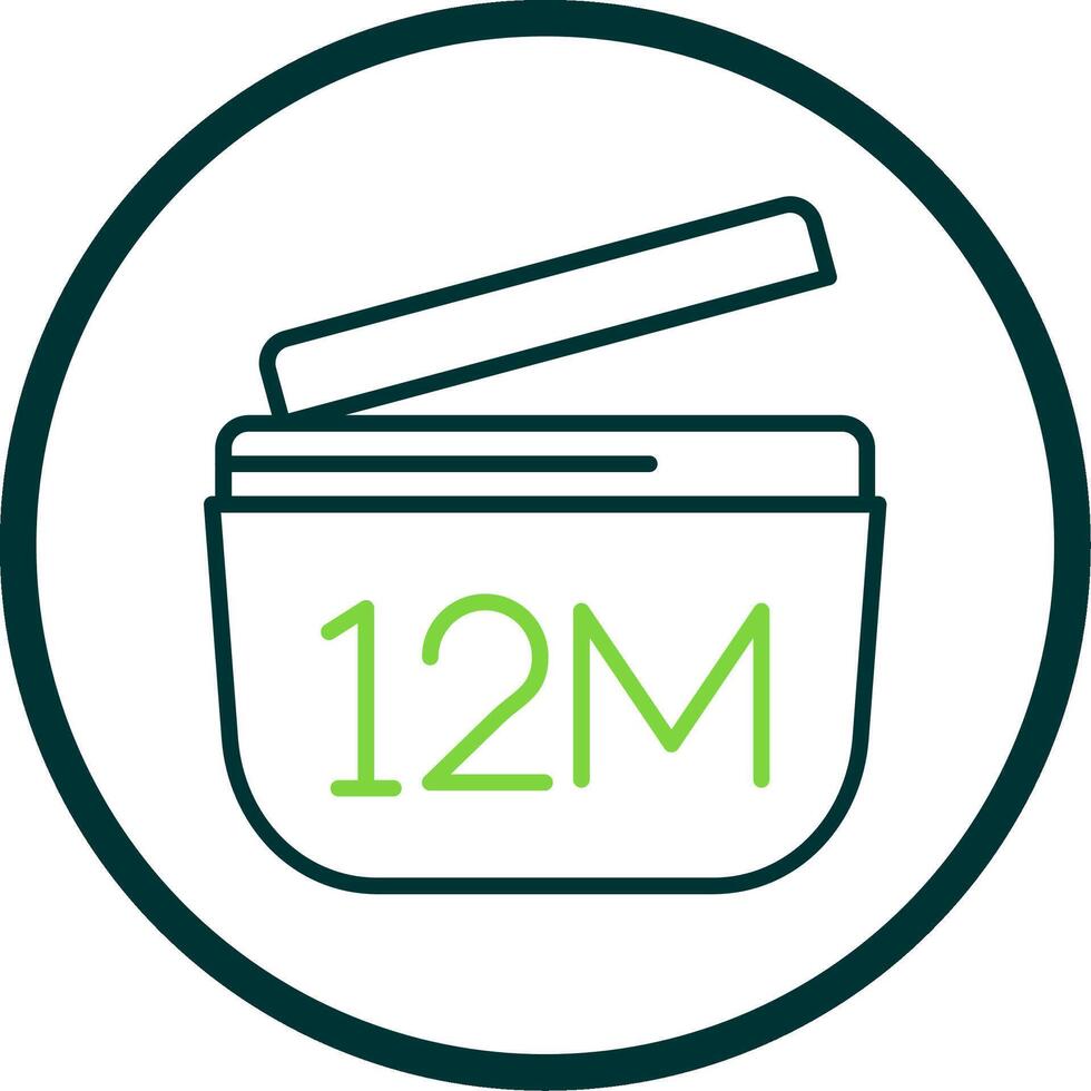 Expiry Line Circle Icon Design vector