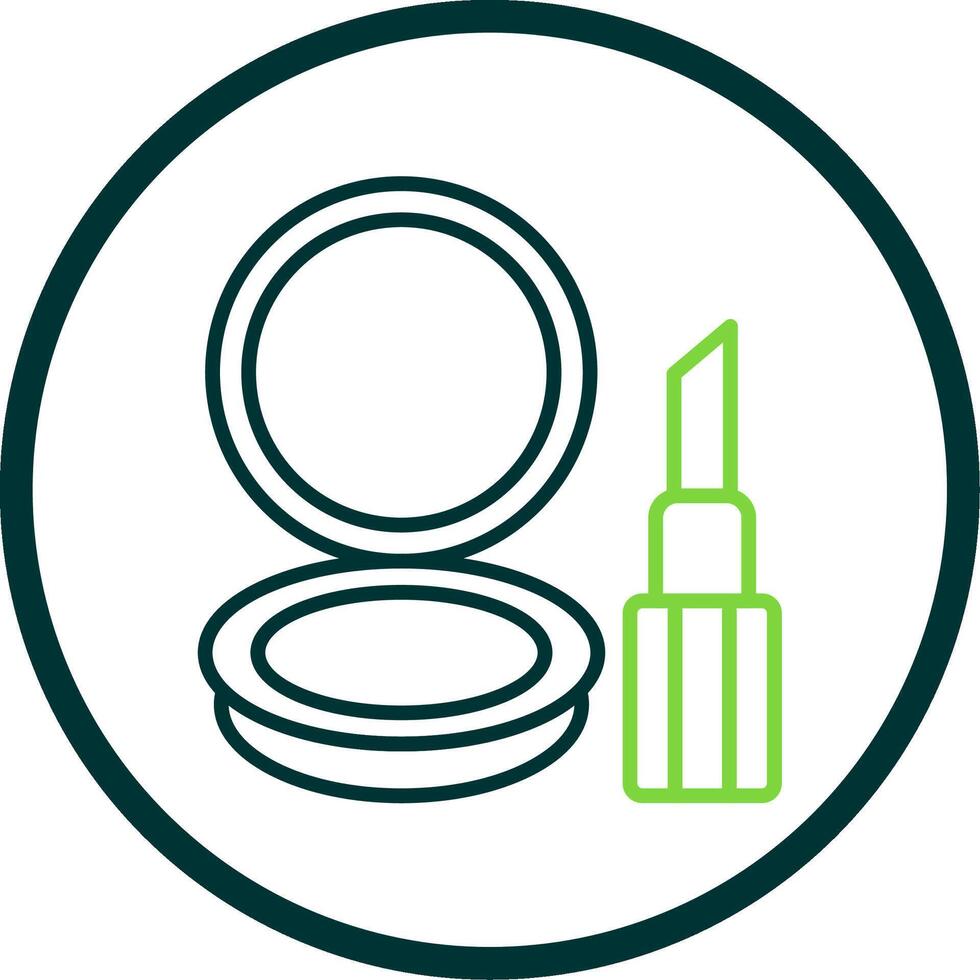Beauty Line Circle Icon Design vector
