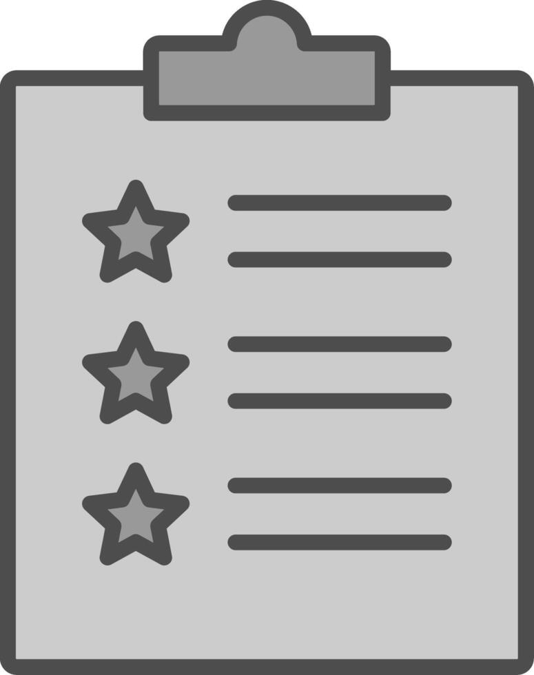 Feedback Form Line Filled Greyscale Icon Design vector
