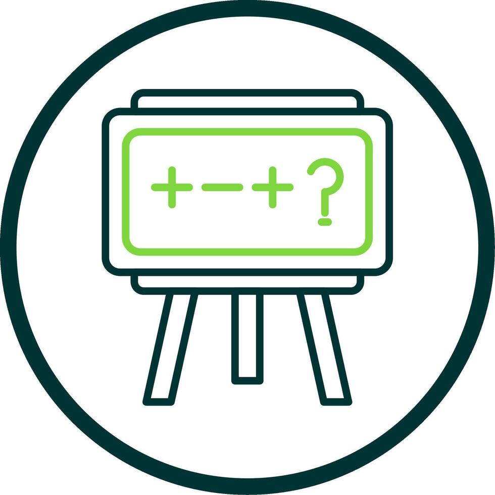 Theory Line Circle Icon Design vector